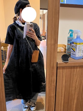 「kazumiコラボ」｜「アイテム（ハンチング/ベレー帽）」を使った、ＮＹＦさん（レディース・168cm）の秋コーディネート