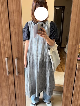 「UNIQLO U」｜「アイテム（ワンピース/ドレス）」を使った、ＮＹＦさん（レディース・168cm）の夏コーディネート