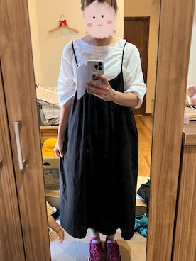 「2wayワンピース」｜「アイテム（サンダル）」を使った、ＮＹＦさん（レディース・168cm）の夏コーディネート