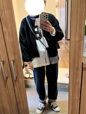 「kazumiコラボ」｜「アイテム（ジャケット/アウター）」を使った、ＮＹＦさん（レディース・168cm）の冬コーディネート