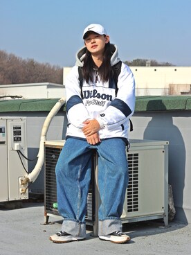 「wilson（ウィルソン）のアイテム（ジャケット/アウター）」を使った、   bb_stgさん（メンズ・171cm）の冬コーディネート
