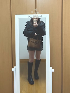 「NICE CLAUP（ナイスクラップ）のアイテム（パンツ）」を使った、Saku🌷︎骨格ストレートさん（レディース・158cm）の冬コーディネート