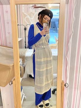 「SPINNS(スピンズ)のアイテム(ベルト)」を使った、ひなさん(レディース・160cm)の冬コーディネート