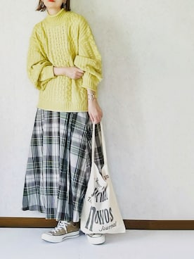 「rectangle_code」｜ybtnさん（レディース・159cm）の秋コーディネート