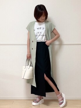 「Ein（アイン）のアイテム」を使った、uniさん（レディース・161cm）の夏コーディネート