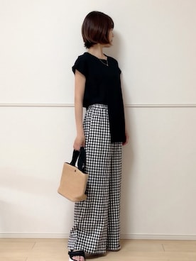 「アーバンリサーチ」｜「アイテム（その他トップス）」を使った、uniさん（レディース・161cm）の夏コーディネート