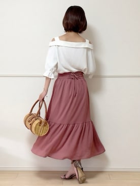 「amelier MAJESTIC LEGON（アメリエルマジェスティックレゴン）のアイテム」を使った、uniさん（レディース・161cm）の夏コーディネート