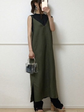 「sakishimatokyo（サキシマトーキョー）のアイテム（パンツ）」を使った、uniさん（レディース・161cm）の夏コーディネート