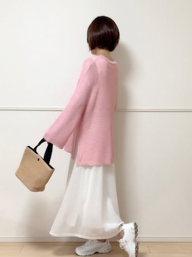 「AmbreNeige」｜「アイテム（スカート）」を使った、uniさん（レディース・161cm）の春コーディネート