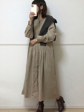 「URBANRESEARCH」｜「アイテム（ブーツ）」を使った、uniさん（レディース・161cm）の秋コーディネート