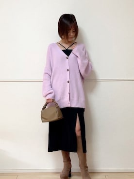 「ボストンバッグ」｜uniさん（レディース・161cm）の冬コーディネート