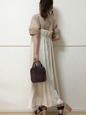 「AmbreNeige」｜「アイテム（サンダル）」を使った、uniさん（レディース・161cm）の夏コーディネート