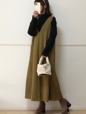 「byあしながおじさん」｜「アイテム（ワンピース/ドレス）」を使った、uniさん（レディース・161cm）の秋コーディネート