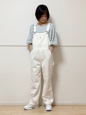 「something_jean」｜「アイテム（オールインワン・サロペット）」を使った、uniさん（レディース・161cm）の春コーディネート