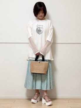 「AmbreNeige」｜「アイテム（サンダル）」を使った、uniさん（レディース・161cm）の春コーディネート