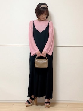 「sakishimatokyo（サキシマトーキョー）のアイテム（オールインワン・サロペット）」を使った、uniさん（レディース・161cm）の春コーディネート