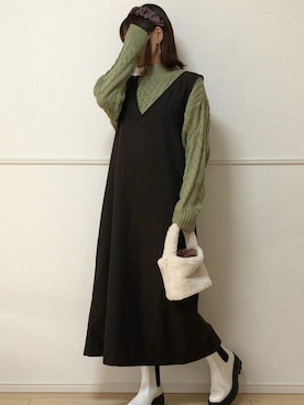 uniさん（レディース・161cm）の冬コーディネート