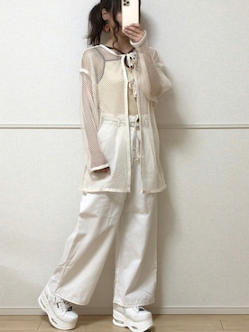 「AmbreNeige」｜「アイテム（キャミソール）」を使った、uniさん（レディース・161cm）の夏コーディネート