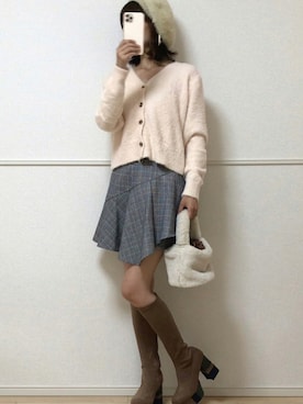 「AmbreNeige」｜「アイテム（ブーツ）」を使った、uniさん（レディース・161cm）の秋コーディネート