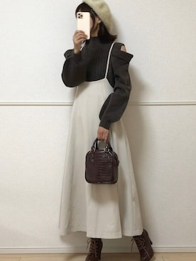 uniさん（レディース・161cm）の冬コーディネート