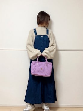 「ほめられ本命コーデ」｜「アイテム（その他トップス）」を使った、uniさん（レディース・161cm）の冬コーディネート