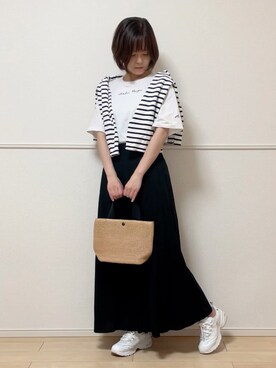 「AmbreNeige」｜「アイテム（スカート）」を使った、uniさん（レディース・161cm）の春コーディネート