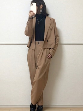 「AmbreNeige」｜「アイテム（ブーツ）」を使った、uniさん（レディース・161cm）の秋コーディネート