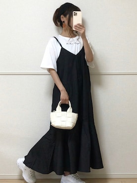 「アンブルネージュ」｜「アイテム（ワンピース/ドレス）」を使った、uniさん（レディース・161cm）の夏コーディネート