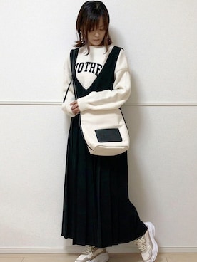 「sakishimatokyo（サキシマトーキョー）のアイテム（ワンピース/ドレス）」を使った、uniさん（レディース・161cm）の春コーディネート