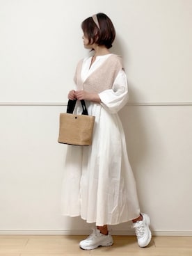 「AmbreNeige」｜「アイテム（ワンピース/ドレス）」を使った、uniさん（レディース・161cm）の夏コーディネート
