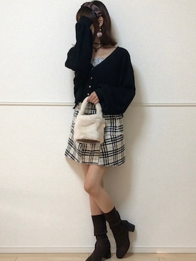 「AmbreNeige」｜「アイテム（ブーツ）」を使った、uniさん（レディース・161cm）の秋コーディネート
