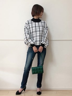 「C17（シーセブンティーン）のアイテム」を使った、uniさん（レディース・161cm）の秋コーディネート