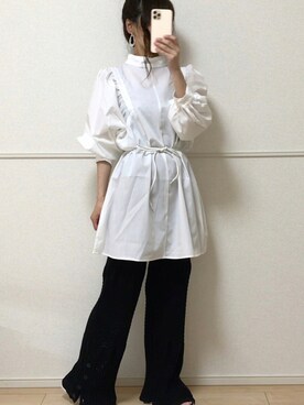 「sakishimatokyo（サキシマトーキョー）のアイテム（パンツ）」を使った、uniさん（レディース・161cm）の夏コーディネート