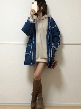 「byあしながおじさん」｜uniさん（レディース・161cm）の冬コーディネート