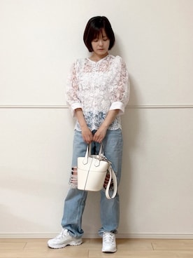 「AmbreNeige」｜「アイテム（パンツ）」を使った、uniさん（レディース・161cm）の夏コーディネート