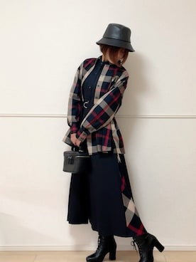 「cbクレストブリッジ」｜uniさん（レディース・161cm）の秋コーディネート