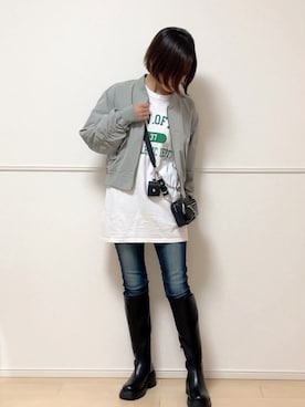 「C17（シーセブンティーン）のアイテム」を使った、uniさん（レディース・161cm）の秋コーディネート