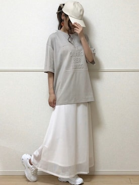 「AmbreNeige」｜「アイテム（帽子）」を使った、uniさん（レディース・161cm）の夏コーディネート