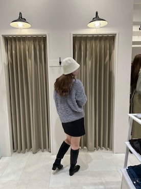 「Te chichi TERRASSE（テチチテラス）のアイテム（帽子）」を使った、naeさん（レディース・173cm）の秋コーディネート