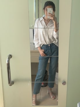 「cache cache（カシュ カシュ）のアイテム（トップス）」を使った、pennyさん（レディース・163cm）の夏コーディネート