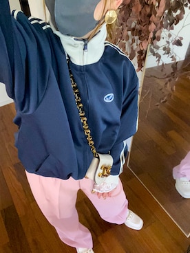 「ほめられ本命コーデ」｜「アイテム（ジャージ）」を使った、uusanさん（レディース・158cm）の冬コーディネート