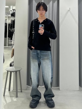 「DWSE（ディーダブリューエスイー）のアイテム」を使った、Hakuさん（メンズ・172cm）の冬コーディネート