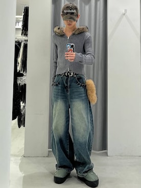 「ALAND（エーランド）のアイテム」を使った、Hakuさん（メンズ・172cm）の冬コーディネート