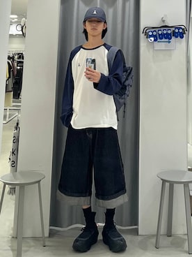 「ALAND（エーランド）のアイテム」を使った、Hakuさん（メンズ・172cm）の夏コーディネート