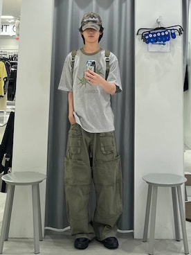 「MUCENT（ムセント）のアイテム」を使った、Hakuさん（メンズ・172cm）の夏コーディネート