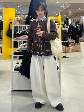 「アイテム（モカシン/デッキシューズ）」を使った、Hakuさん（メンズ・172cm・20代）の冬コーディネート