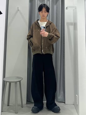 「And Again（アンドアゲイン）のアイテム」を使った、Hakuさん（メンズ・172cm）の冬コーディネート