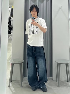 「3.3 Field Trip （3.3フィールドトリップ）のアイテム」を使った、Hakuさん（メンズ・172cm）の春コーディネート