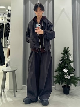 Hakuさん（メンズ・172cm）の冬コーディネート