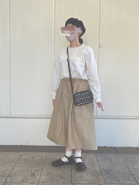 「Diu（ディウ）のアイテム」を使った、maaa*さん（レディース・154cm）の春コーディネート